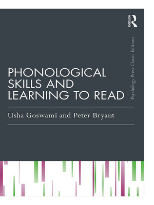 cover image of Phonological Skills and Learning to Read